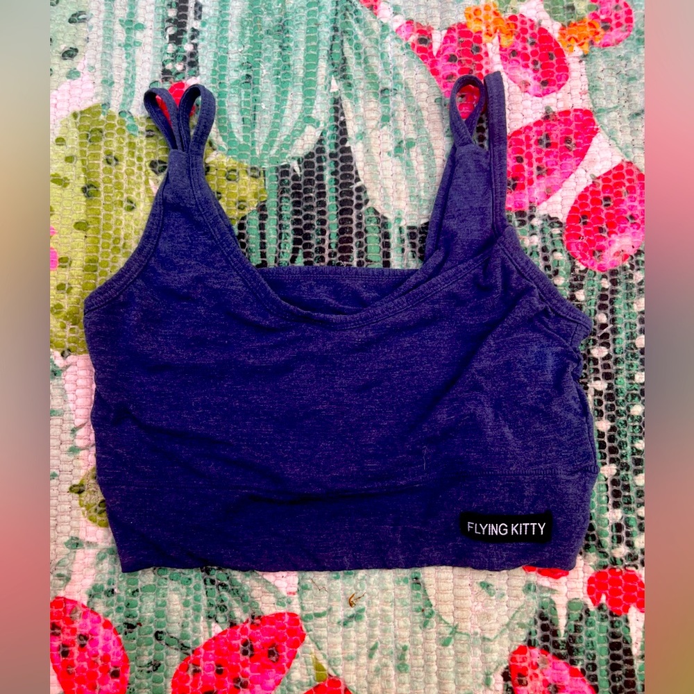 Flying Kitty heather Grey Bra like new condition size small